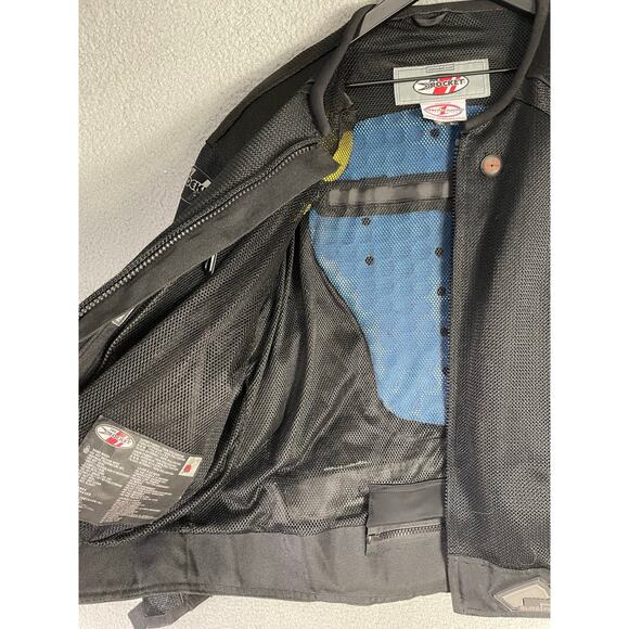 Joe Rocket Phoenix 4.0 Mesh Motorcycle Jacket Black Armor L Riding Racing - Picture 12 of 12